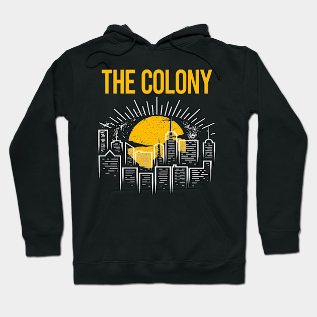 Yellow Moon The Colony Hoodie by flaskoverhand